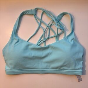 CRZ YOGA Light Blue Strappy Sports Bra